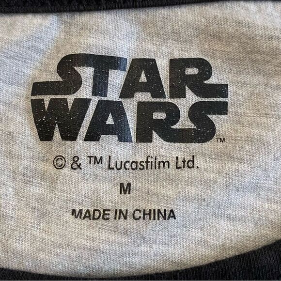 Star Wars Sleep Shirt R2-D2 Han Solo Princess Leia C-3PO Sz M - Picture 7 of 10